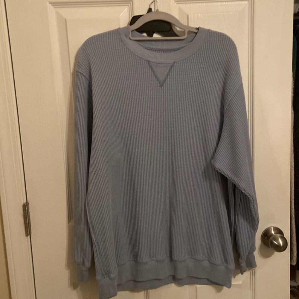 An aerie size small waffle knit pullover